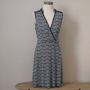 Sleeveless Wrap Dress In EC
